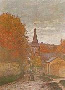 Claude Monet Street in Fecamp oil painting picture wholesale